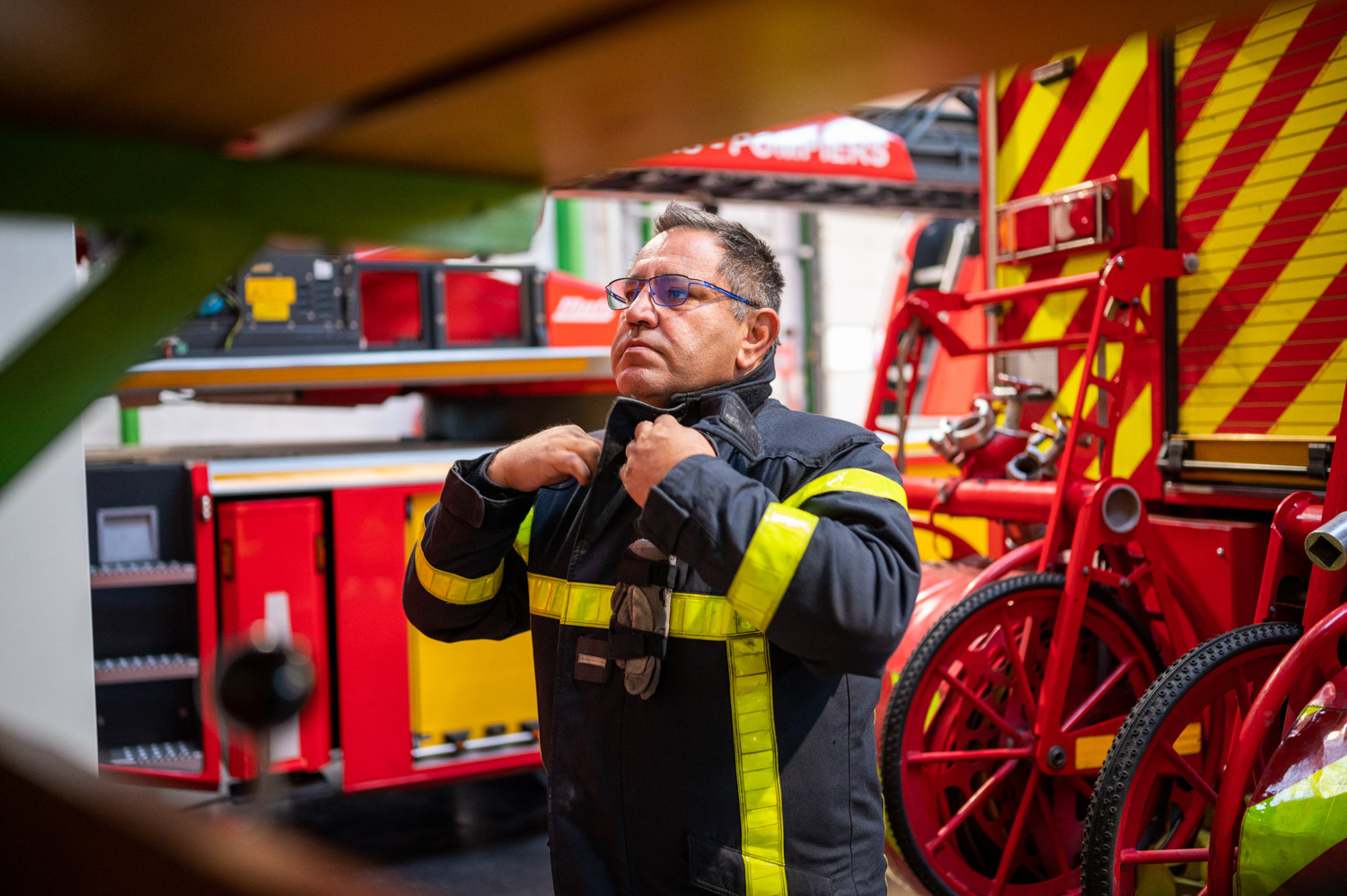 Reportage photo à la caserne des pompiers de Bourguoin-Jallieu